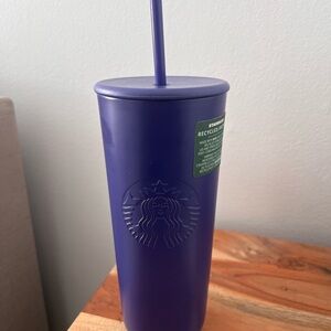 Starbucks Matte Purple Tumbler with Straw